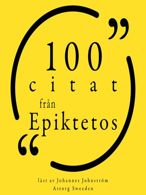 cover image of 100 citat från Epiktetos